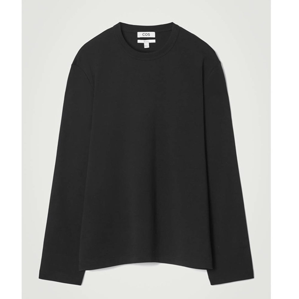 COS Relaxed Cotton-Jersey Long-Sleeved T-Shirt Size S